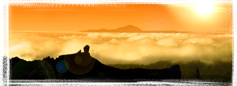 El Teide visto desde el Roque Nublo, en Gran Canaria