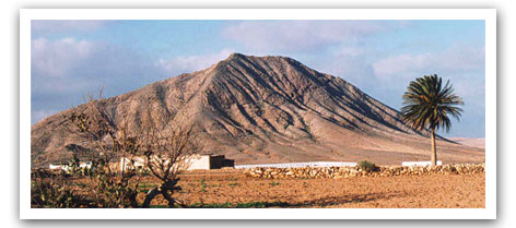 Vista de la montaa de Tindaya