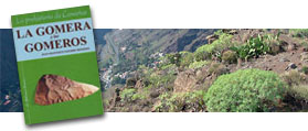 Portada del libro y paisaje de La Gomera